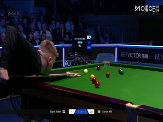 2025斯诺克北爱尔兰公开赛16进8 亚伦·希尔1-4马克·艾伦 20251023封面图