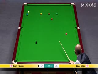 斯诺克英锦赛正赛32进16轮次 巴里·霍金斯6-4大卫·利利 20251203封面图